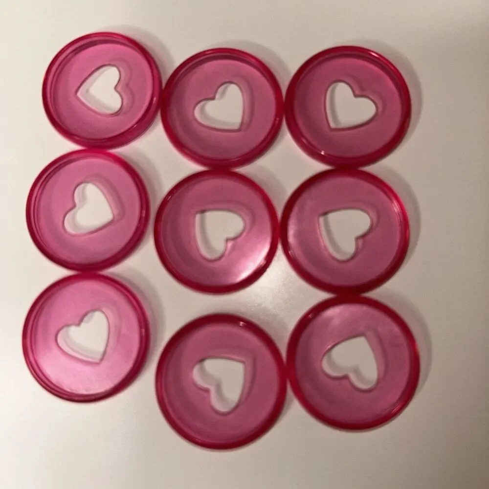 Mini Happy Planner Discs Pink plastic Breakable  Lot of  9